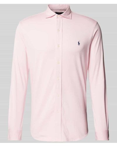 Polo Ralph Lauren Freizeithemd mit Label-Stitching - Pink