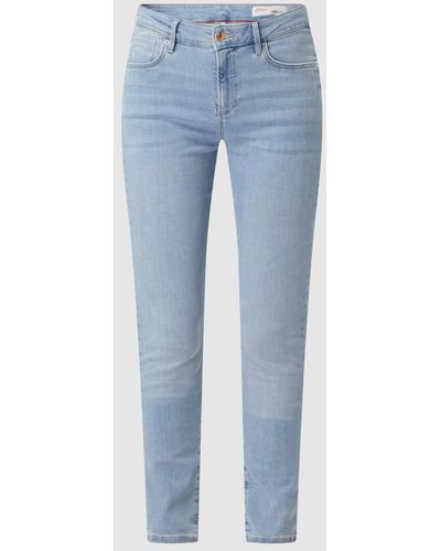 S.oliver Skinny Fit Jeans mit Stretch-Anteil Modell 'Izabell' - Blau