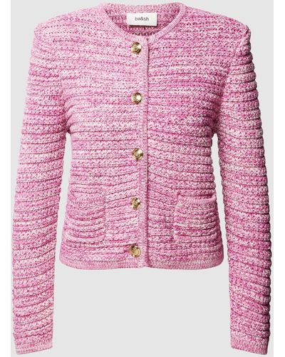Ba&sh Cardigan mit aufgesetzten Taschen Modell 'GUSPA' - Pink