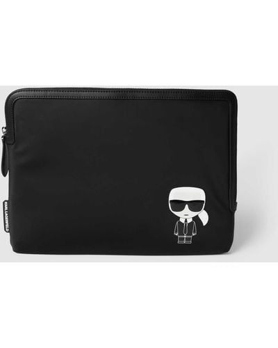 Karl Lagerfeld Laptoptasche mit Label-Detail - Schwarz