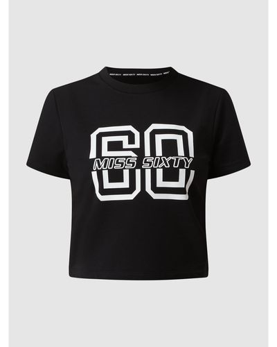 Miss Sixty T-Shirt mit Logo-Print - Schwarz