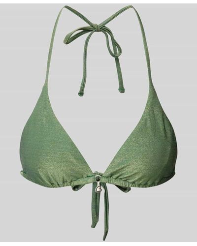 Banana Moon Bikini-Oberteil mit Effektgarn Modell 'RICO SEAGLITTER' - Grün