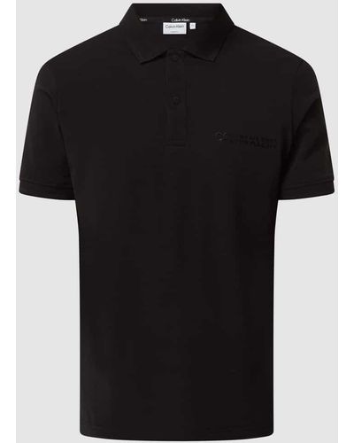 Calvin Klein Poloshirt mit Logo - Schwarz