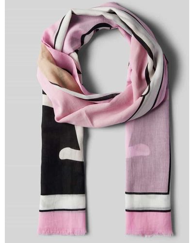 HUGO Schal aus reiner Baumwolle Modell 'Abelly' - Pink