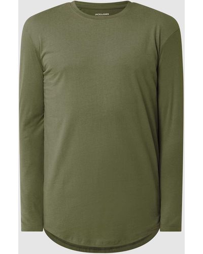 Jack & Jones Shirt Met Lange Mouwen Van Biologisch Katoen, Model 'noa' - Groen