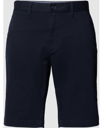 Tommy Hilfiger Shorts in unifarbenem Design - Blau