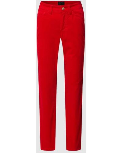 Cambio Slim Fit Jeans im 5-Pocket-Design Modell 'PIPER' - Rot