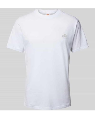 Sundek T-Shirt mit Label-Print - Weiß