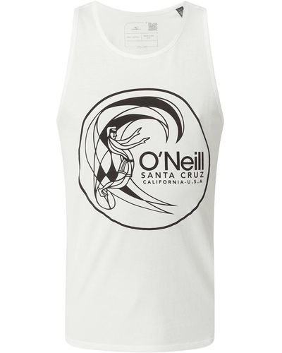 O'neill Sportswear Regular Fit Tanktop aus Baumwolle Modell 'Original' - Weiß