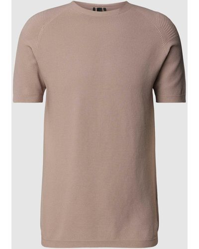 ALPHATAURI T-shirt Met Ribboorden - Naturel