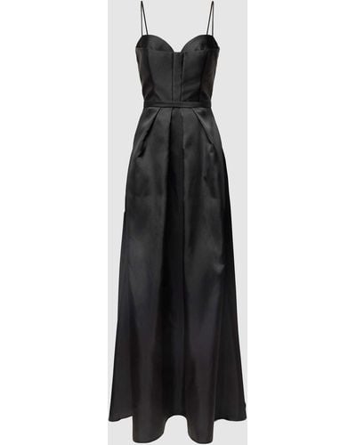 Vera Wang Abendkleid mit Ziernähten Modell 'VERNISE' - Schwarz