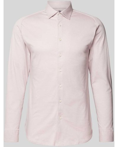 DESOTO Slim Fit Zakelijk Overhemd Met Kentkraag - Roze