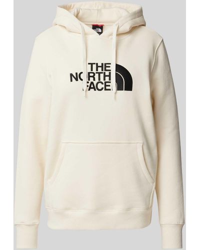 The North Face Hoodie Met Logoprint - Naturel
