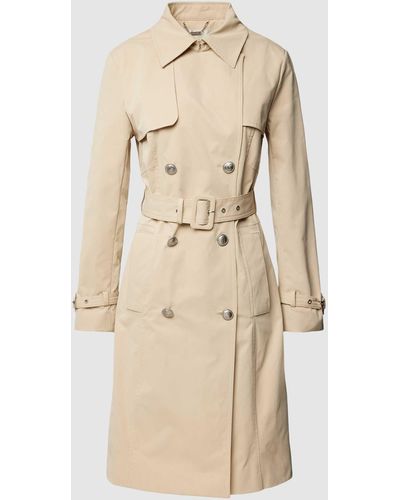 Guess Trenchcoat Van Een Mix Van Viscose En Elastaan - Naturel