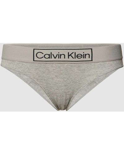 Calvin Klein Slip Met Labelopschrift - Metallic