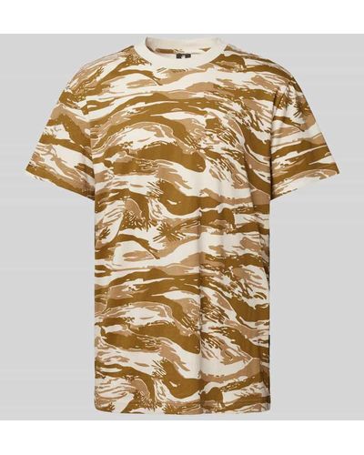 G-Star RAW T-Shirt mit Camouflage-Muster Modell 'Tiger' - Mettallic