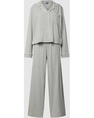 Polo Ralph Lauren Pyjama Met Borstzak - Grijs