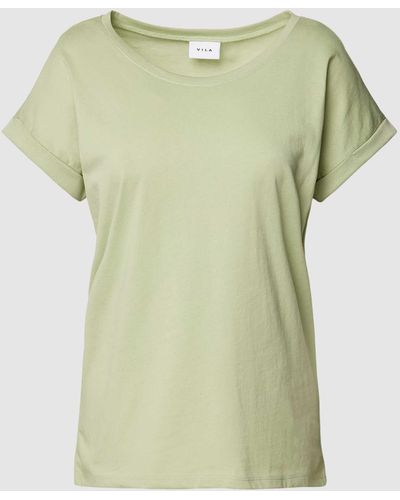Vila T-Shirt mit Rundhalsausschnitt Modell 'DREAMERS PURE' - Grün