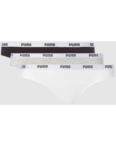 PUMA String mit Stretch-Anteil im 3er-Pack - Grau