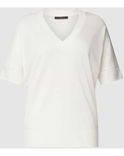 Windsor. T-Shirt mit V-Ausschnitt - Weiß