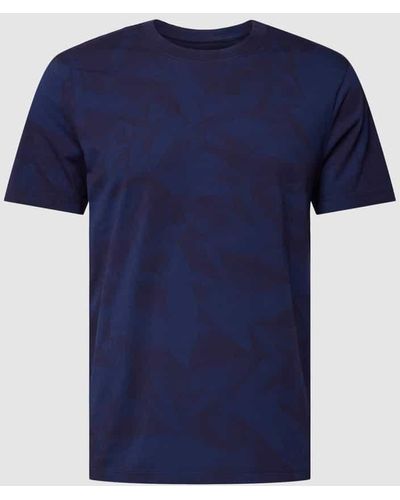 Esprit T-Shirt mit Allover-Muster - Blau