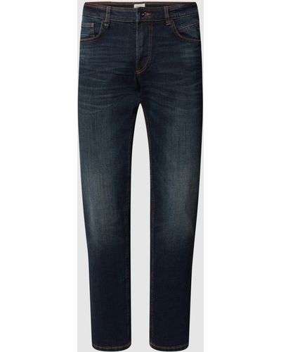 Camel Active Regular Fit Jeans mit 5-Pocket-Design - Blau