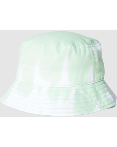Karlkani Bucket Hat im Batik-Look - Grün