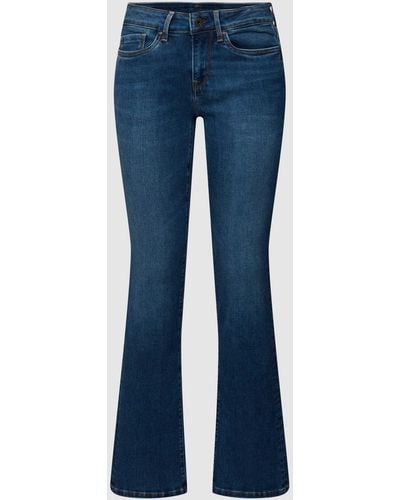 Pepe Jeans Bootcut Jeans mit 5-Pocket-Design Modell 'PICCADILLY' - Blau