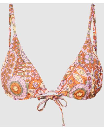 Billabong Bikini-Oberteil mit Allover-Muster Modell 'GOOD TIMES TRI' - Pink