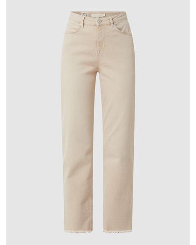 Ted Baker Straight Fit Jeans Met Stretch, Model 'claida' - Naturel
