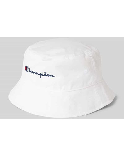 Champion Bucket Hat mit Label-Stitching - Weiß