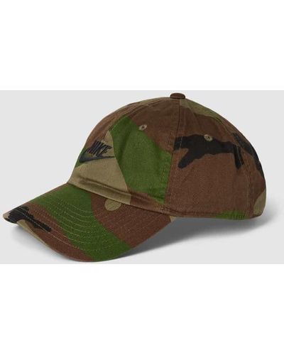 Nike Basecap mit Camouflage-Muster - Grün
