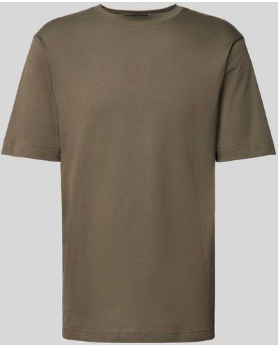 DRYKORN T-Shirt im unifarbenen Design Modell 'RAPHAEL' - Grün