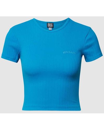 BDG Cropped T-Shirt - Blau