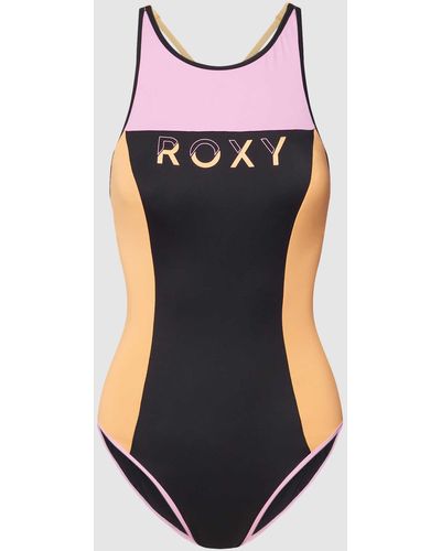 Roxy Badeanzug im Colour-Blocking-Design - Schwarz