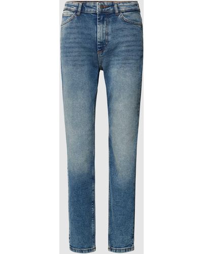 Noisy May Straight Leg Jeans im 5-Pocket-Design Modell 'MONI' - Blau