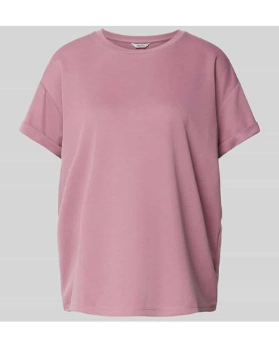 Mbym T-Shirt mit Rundhalsausschnitt Modell 'Amana' - Pink