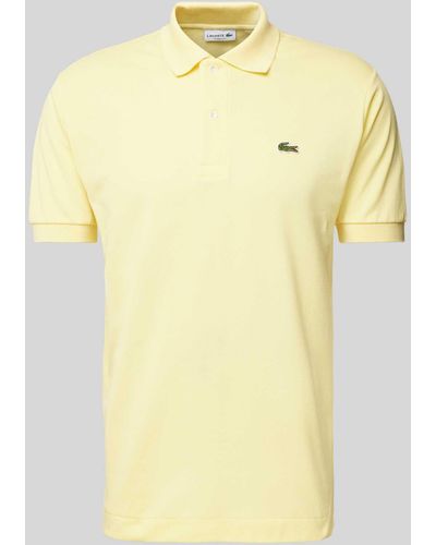 Lacoste Classic Fit Poloshirt mit Label-Detail Modell 'CORE' - Gelb