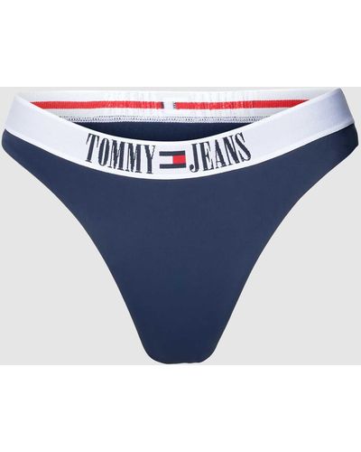 Tommy Hilfiger Bikini-Slip mit elastischem Logo-Bund - Blau