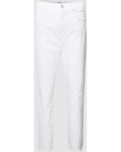 ANGELS Jeans Met Broderie Anglaise - Wit