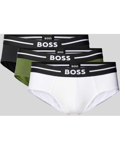 BOSS Slip mit elastischem Logo-Bund im 3er-Pack - Mehrfarbig