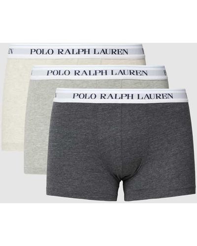 Polo Ralph Lauren Trunks mit Label-Details im 3er-Pack - Grau