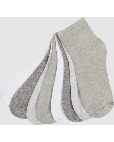S.oliver Socken in Melange-Optik im 4er-Pack - Weiß