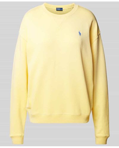 Polo Ralph Lauren Sweatshirt mit Logo-Stitching - Gelb