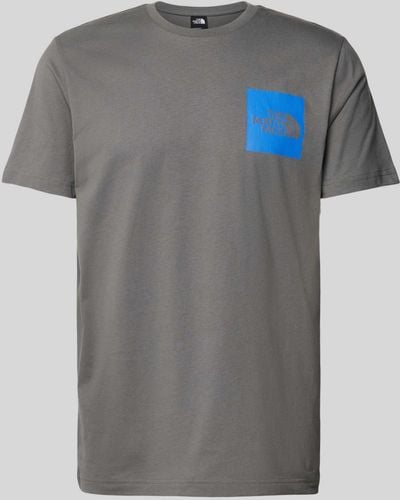 The North Face T-Shirt mit Label-Print Modell 'FINE' - Grau