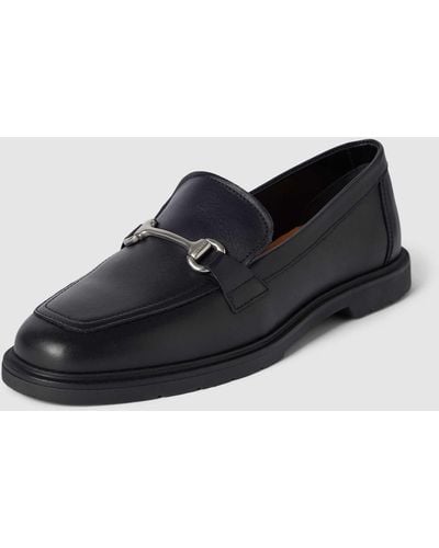 Marc O' Polo Penny Loafers Met Schachtbrug - Zwart