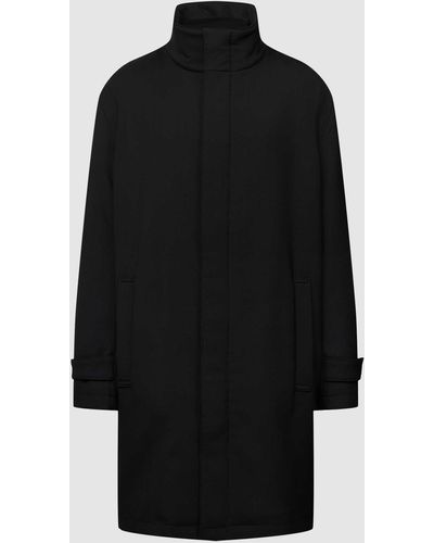 DRYKORN Mantel mit seitlichen Eingrifftaschen Modell 'Rauken' - Schwarz