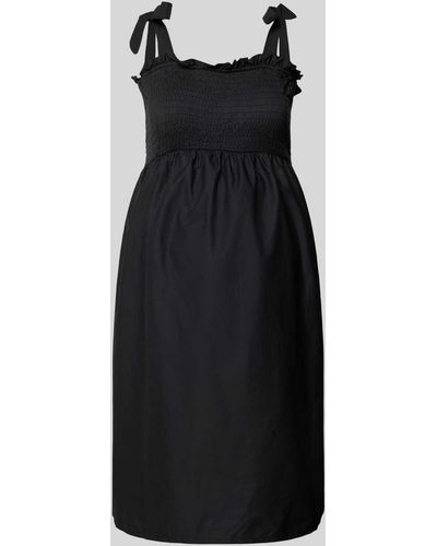 Mama.licious Umstands-Kleid mit Smok-Details Modell 'CLEA' - Schwarz