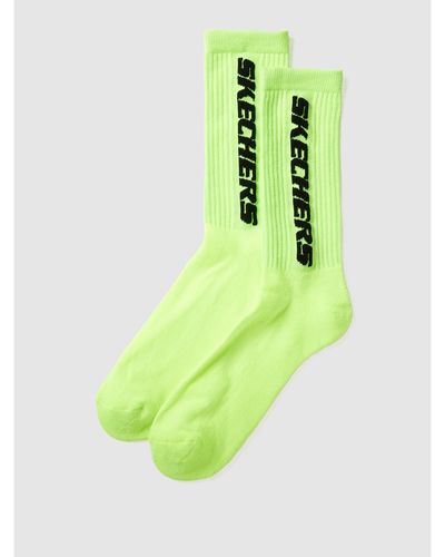 Skechers Socken mit Label-Schriftzug im 4er-Pack - Grün