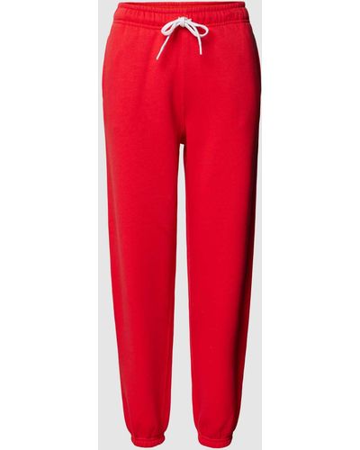 Polo Ralph Lauren Sweatpants mit elastischen Beinabschlüssen - Rot